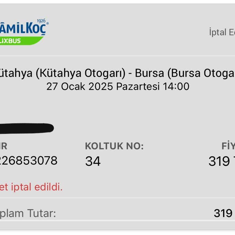 Ocak Ayından Beri Bilet İadem Yapılmadı İletişimde Çelişkiler Yaşanıyor