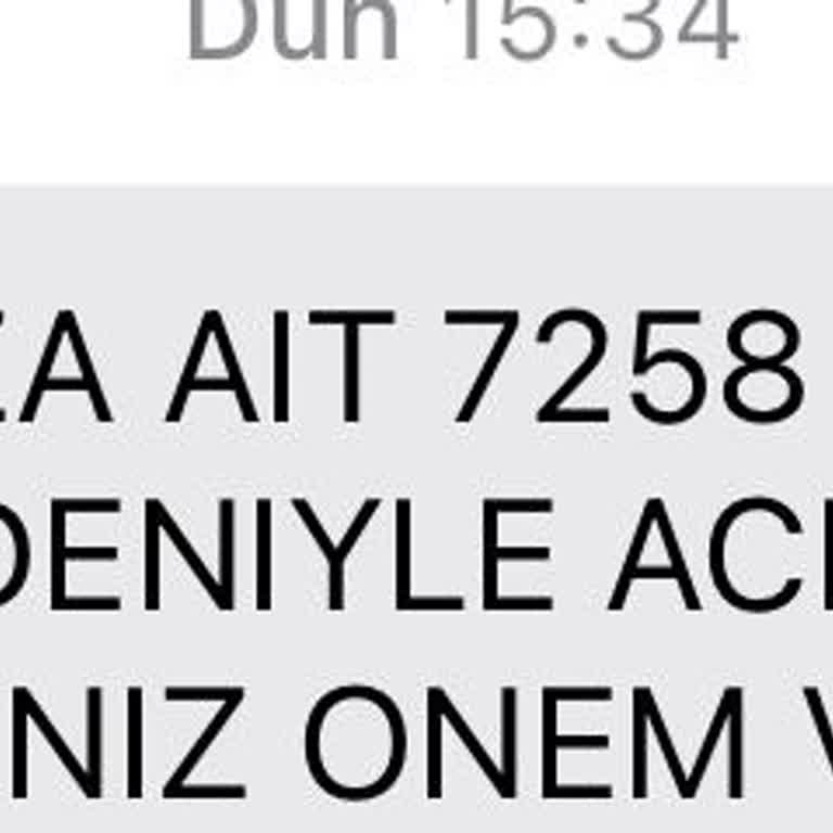 Olmayan Borç İçin SMS