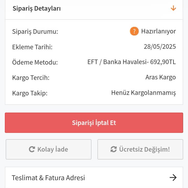 Siparişim Gönderilmedi, Firma Güven Vermiyor