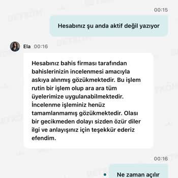Hesabım Askıya Alındı, Para Çekim Talebim Karşılanmıyor
