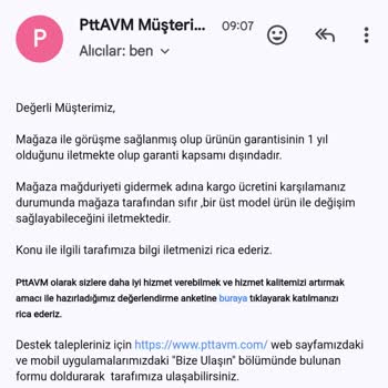 Epttavm Bamboo Yatakta Çökme Sonrası Garanti Sorunu ve Yüksek Kargo Ücreti