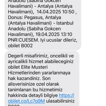 Pegasus'ta Koltuk Seçimi Ve Para İadesi Sorunu Yaşadım