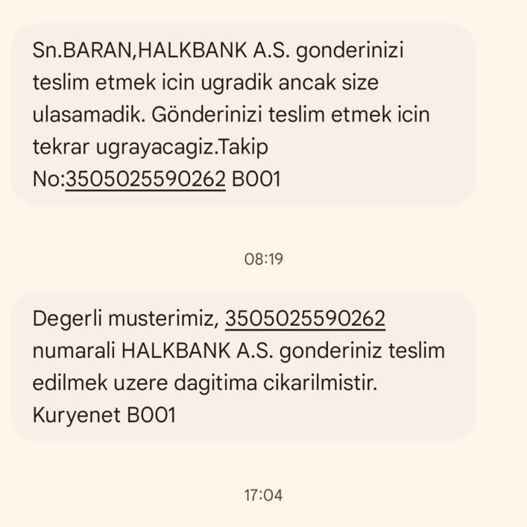 Halkbank'ın Kuryenet Israrı Ve Teslimat Sorunları