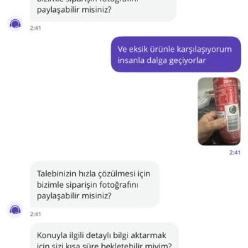 Siparişimde Eksik Ve Yanlış Ürün, İlgisiz Müşteri Hizmetleriyle Mağduriyet Yaşadım
