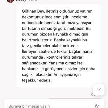 Yatırım İşleminde Gecikme Ve Canlı Destek Sorunu