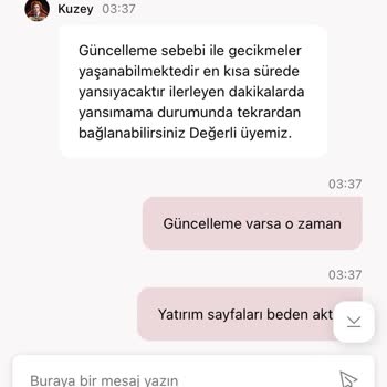 Yatırım İşleminde Gecikme Ve Canlı Destek Sorunu