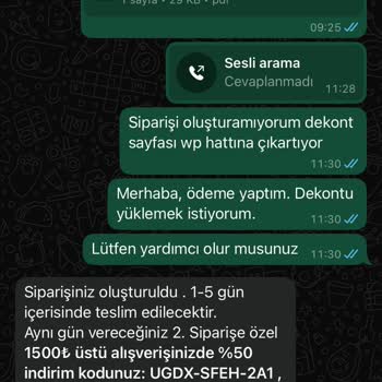 Sipariş Sonrası Sessizlik Ve Ürün Teslim Edilmedi