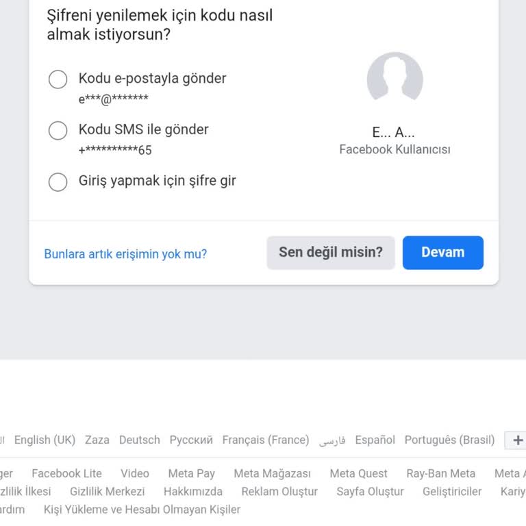 Çalınan Facebook Hesabımın Geri Alınmasında Yardım Talebi