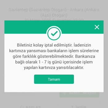 Sebepsiz Bilet İptali Ve Eksik Ücret İadesi Mağduriyeti