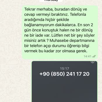 İade Sürecinde Gecikme Ve İletişim Sorunları Yaşadım