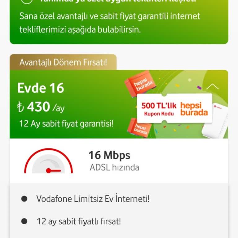Vodafone Net'te Düşük Hız, Yüksek Zam Ve Uzun Süreli Kesinti Mağduriyeti