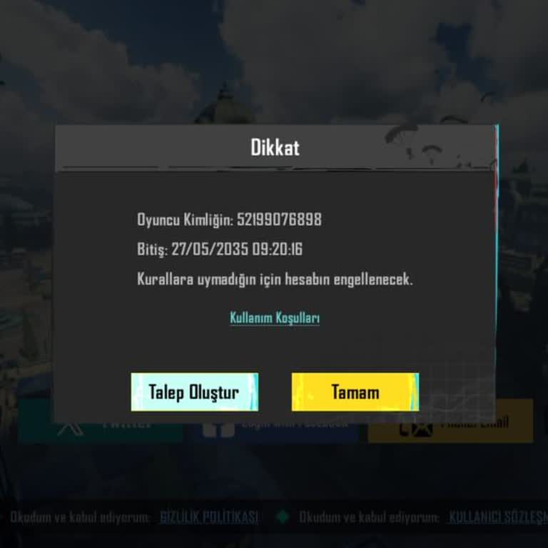 PUBG Hesabım Haksız Yere 10 Yıl Banlandı