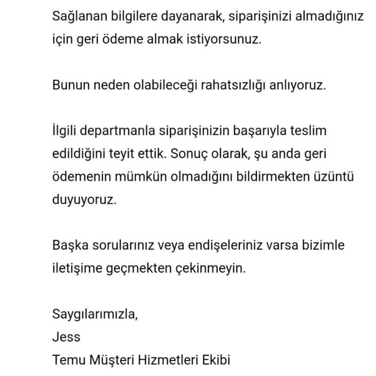 Temu Teslimat Garantisi Ve İade Sürecinde Yaşanan Güven Sorunu