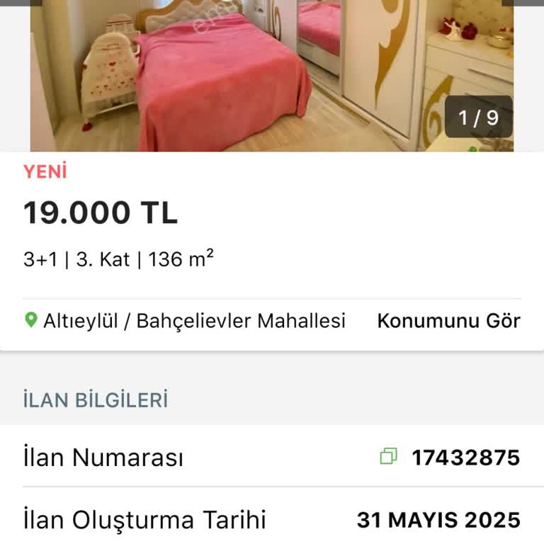 Emlakjette Bilgilerimle Açılan Sahte İlan Mağduriyeti