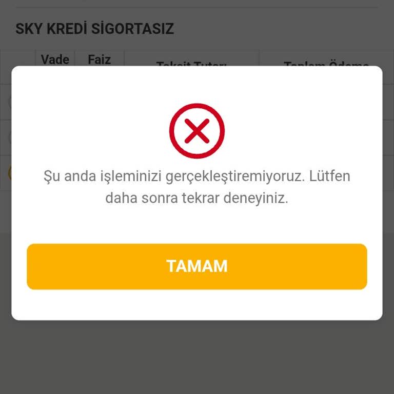 VakıfBank Sky Limitim Olmasına Rağmen Kredi Kullanamıyorum