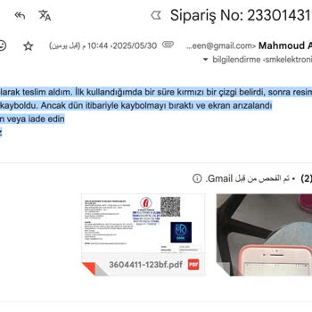 Satın Aldığım Cihazda Ekran Arızası Ve İade Sorunu Yaşıyorum