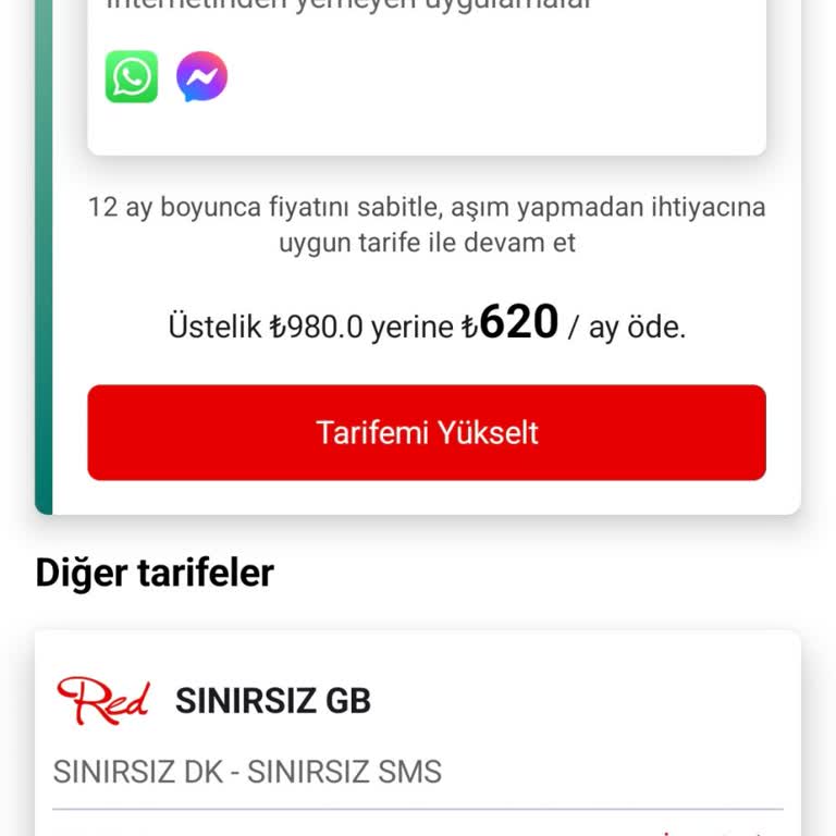 Sosyal Medya Sınırsız Tarife Vaadiyle Yanıltıldım