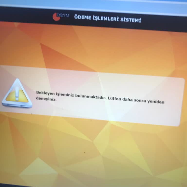 DGS Sınavı Ücretini Yatırırken Sürekli Hata Alıyorum
