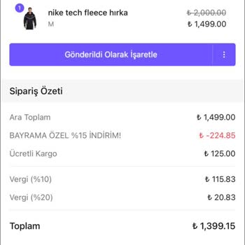 Siparişimde Beden Sorunu Ve İletişimsizlik Yaşadım