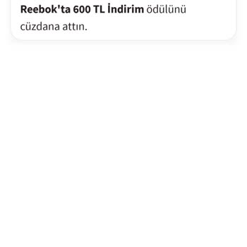 Kazandığım Rebook İndirim Kuponları Hesabıma Yüklenmedi