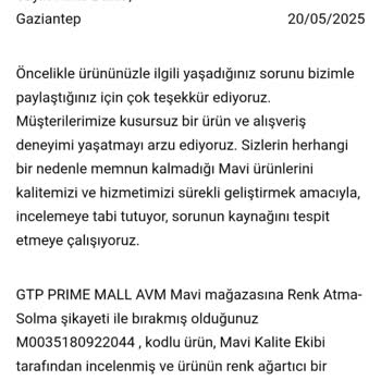 Mavi Mağazasının Pantolon Değişim Talebine Yanıtsız Ve Suçlayıcı Yaklaşımı
