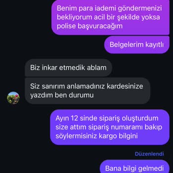 Sipariş Verdim, Ürünlerim Gönderilmedi Ve İletişim Sağlanmıyor