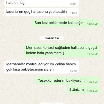 Kevser Studio'dan Sipariş Ve İade Sürecinde Yaşanan Mağduriyet
