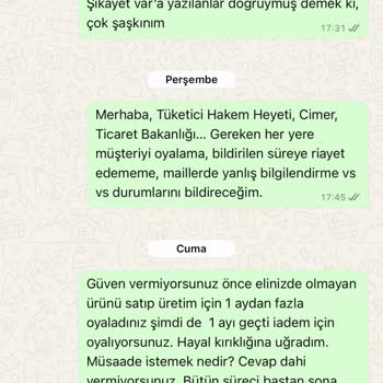Kevser Studio'dan Sipariş Ve İade Sürecinde Yaşanan Mağduriyet