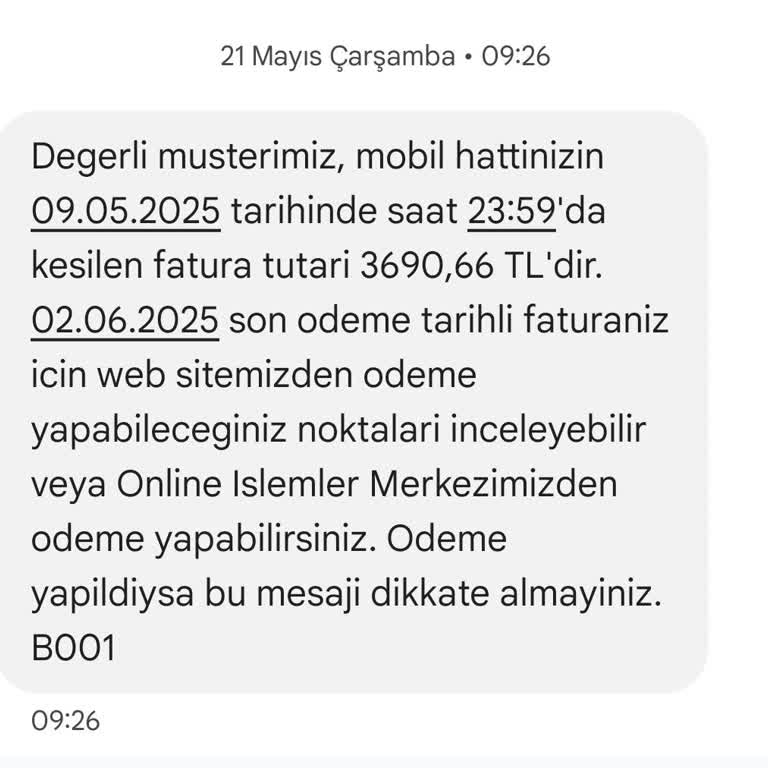 Uzun Süreli Müşteriye Yüksek Fatura Ve Müşteri Hizmetlerine Ulaşılamıyor