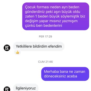 Yanlış Beden Gönderimi Ve İlgisiz Müşteri Hizmeti Nedeniyle Mağduriyet