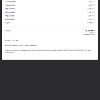 Rezervasyon Sonrası Bilgim Dışında Fazla Para Çekildi
