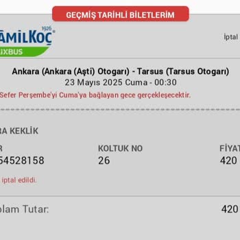 Obilet'ten Alınan Biletin İadesi Yapılmıyor