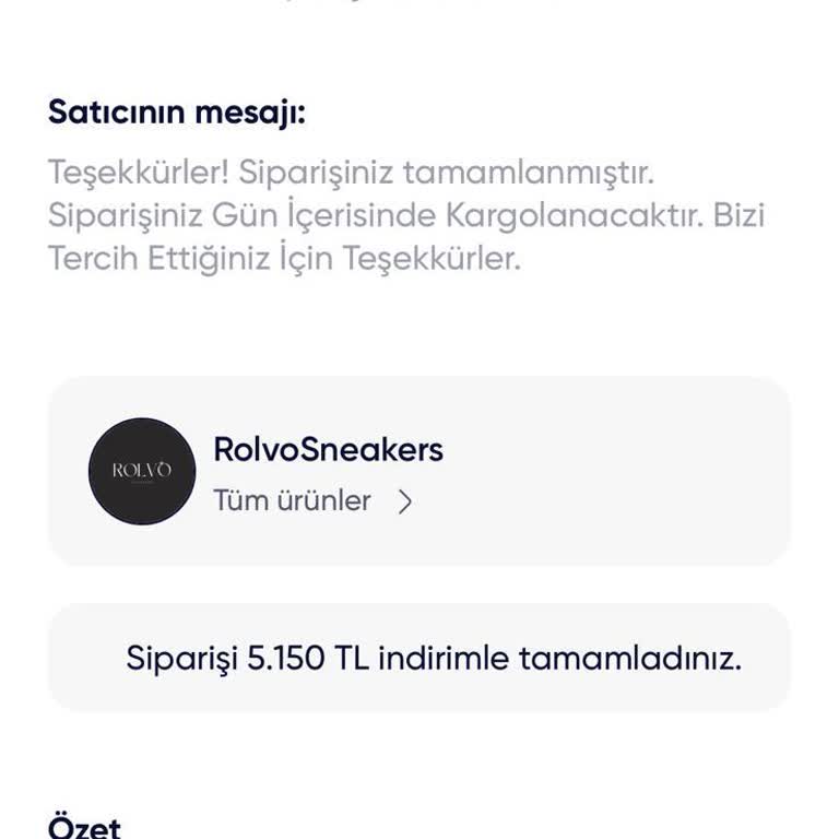 Rolvo Sneakers Siparişlerin Teslim Edilmemesi Ve İade Sürecinde İletişim Sorunu