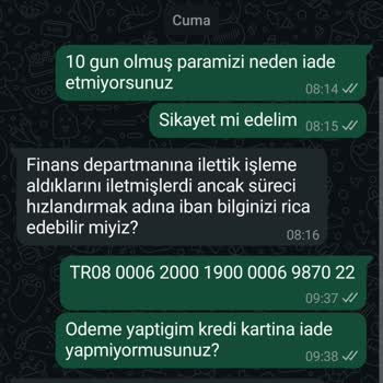 İade Edilen Ayakkabının Ücretini Bir Türlü Alamıyorum