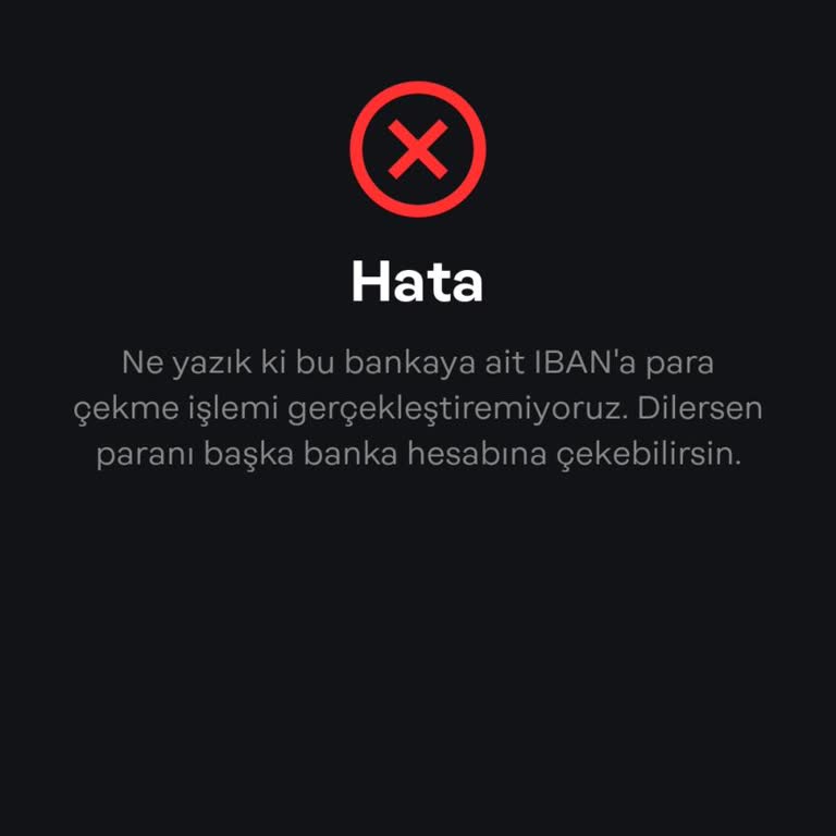 Papara Hesabımdaki Parayı Çekemiyorum IBAN Uyarısı Alıyorum!