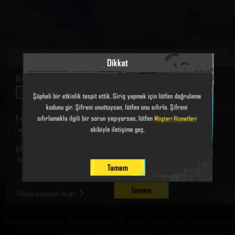 Oyun Dinar Satın Alınan Oyun Hesabında Giriş Sorunu ve Yetersiz Destek