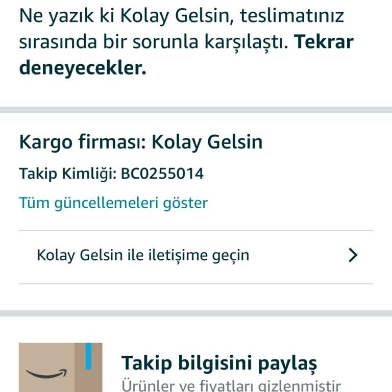 Teslimat Yapılmadan 'Denendi' Olarak İşaretlenen Kargo Ve İletişim Sorunu