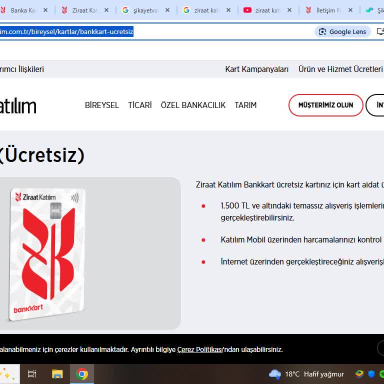Ziraat Katılım Yeni Tasarımlı Banka Kartı Talebim Karşılanmadı