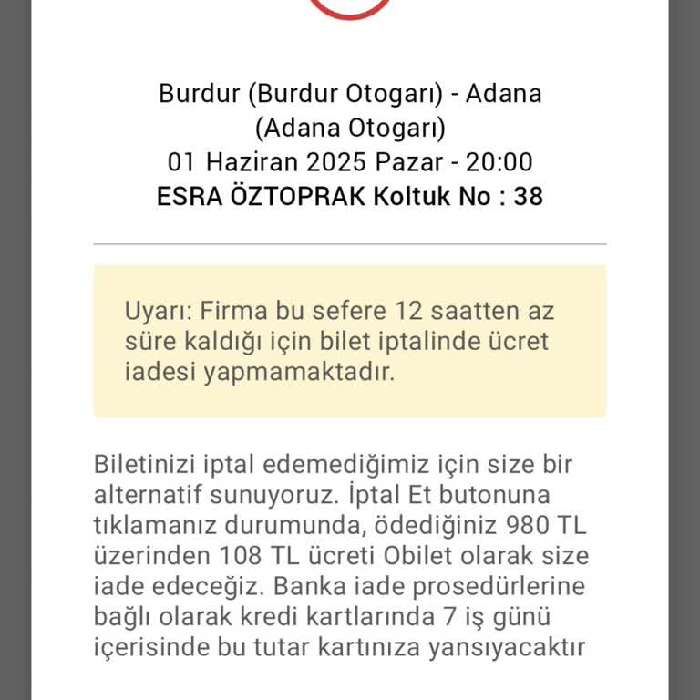 Bilet İptalinde Ücret İadesi Yapılmıyor, Tüketici Hakları İhlal Ediliyor