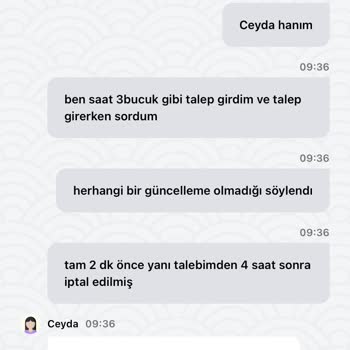 Çekim Talebim Finansal Güncelleme Gerekçesiyle Geciktiriliyor