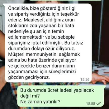 Satın Aldığım Ceket Teslim Edilmedi, Ücret İadesi Yapılmıyor