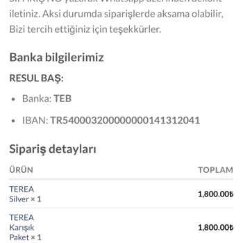 Sipariş Sonrası Para İadesi Ve İletişim Problemi Yaşadım