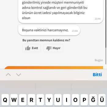 Bozuk Ve Eksik Ürün, İade Talebine Olumsuz Yaklaşım