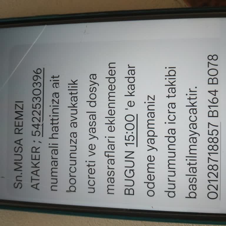 Adıma Açılan Bilinmeyen Hat Ve Haksız Borç Takibi