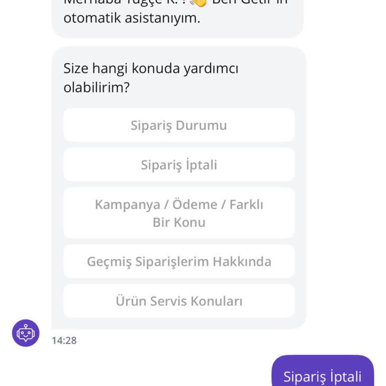 Sipariş İptali Talebim Anında Reddedildi, Mağdur Edildim