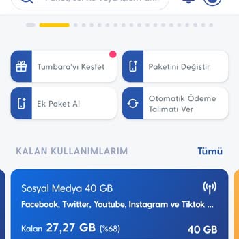 Sosyal Medya Paketim Yerine Normal İnternetim Tüketiliyor