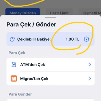 Money Uygulamasında Para Yükleme Sonrası Kullanım Sorunu
