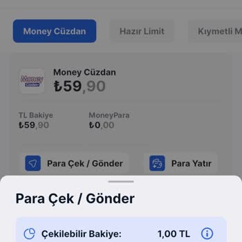 Money Uygulamasında Para Yükleme Sonrası Kullanım Sorunu