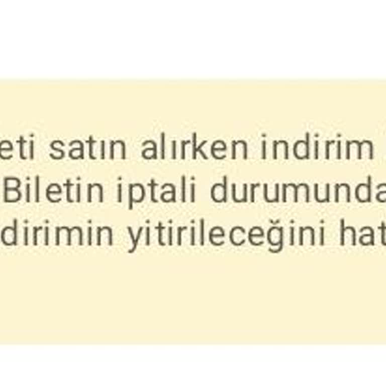 İptal Edilen Bilette İndirim Kuponum Neden Geri Verilmiyor