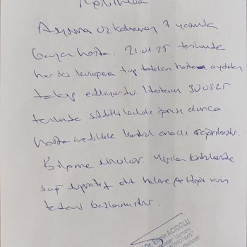 Çocuklarımın Hastalığına Rağmen Ücret İadesi Yapılmadı